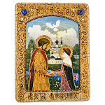 201349/RTI-248-8.m 15*20см Икона подарочная "Петр и Феврония" мор.дуб  в ПУ (RTI-248-8.m)