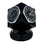 /Н5 ч-с МЕТЕОСТАНЦИЯ настольная "Куб" 18*15см Н-05 Нат.дерево