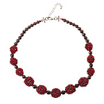 Колье из бисера и натурального камня "Шарм"