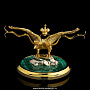 Бронзовая статуэтка на камне "Двуглавый орел", фотография 1. Интернет-магазин ЛАВКА ПОДАРКОВ
