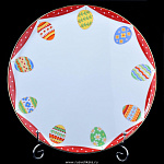 0022435/80.62921.00.1 ЛФЗ БЛЮДО Д/ТОРТА 300мм "Пасхальная трапеза" ТЛ1