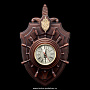 Часы-щит настенные со штурвалом "Герб. ФСБ", фотография 1. Интернет-магазин ЛАВКА ПОДАРКОВ