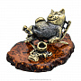 Статуэтка с янтарем "Кот - хороший день!", фотография 1. Интернет-магазин ЛАВКА ПОДАРКОВ