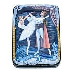 /9*12*3см Художественная роспись Шкатулка "Балет.Лебединое озеро"/55