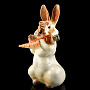 Статуэтка "Заяц с морковкой 4" ИФЗ, фотография 1. Интернет-магазин ЛАВКА ПОДАРКОВ