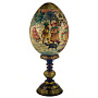 Пасхальное яйцо на подставке "Зимние забавы", фотография 2. Интернет-магазин ЛАВКА ПОДАРКОВ