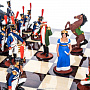 Шахматный ларец с оловянными фигурами "Бородино" 37х37 см, фотография 10. Интернет-магазин ЛАВКА ПОДАРКОВ