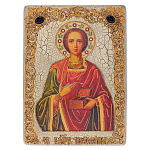 0065403-21*29см Икона подарочная"Целитель Пантелеймон"мор.дуб  в ПУ (RTI-652-4.m)