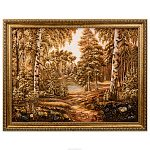 Картина янтарная "Осенний пейзаж" 60х80 см