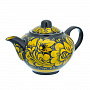 Чайник заварочный 0,4 л "Золотая кудрина". Хохлома, фотография 4. Интернет-магазин ЛАВКА ПОДАРКОВ