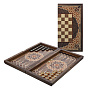 Нарды-шашки деревянные маркетри "Султан" 49х25 см, фотография 10. Интернет-магазин ЛАВКА ПОДАРКОВ