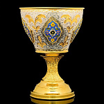 0054638 Серебро 875* ВАЗА  гравировка, чернение серебра , позолота, эмаль  243