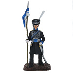 0042633-цвет Ол.миниатюра Серия Война 1812г "Казак с флагом" арт.1104