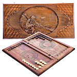 0039585/GU026 НАРДЫ резные "ОХОТНИК-2" Ustyyan