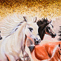 Картина янтарная "Бегущие лошади" 98х78 см, фотография 3. Интернет-магазин ЛАВКА ПОДАРКОВ