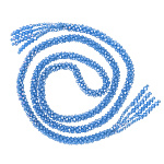 100065 Шейное украшение ЖГУТ 135см Горный хрусталь Синий