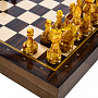Шахматы деревянные с янтарными фигурами 37х37 см, фотография 3. Интернет-магазин ЛАВКА ПОДАРКОВ