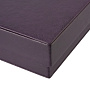Подарочная упаковка из экокожи фиолетовая 30х40х5 см, фотография 3. Интернет-магазин ЛАВКА ПОДАРКОВ