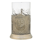 Подстаканник никелированный "Юбилейный. 55 лет"