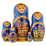 Матрешка "Санкт-Петербург. Спас на Крови" 5 мест