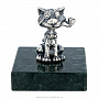 Статуэтка "Кот с трубкой". Серебро 925*, фотография 1. Интернет-магазин ЛАВКА ПОДАРКОВ
