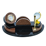 Настольный письменный набор из натурального камня "Глобус"