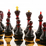 Шахматы с инкрустацией и фигурами из янтаря "Арабески-Марин" 56х56 см, фотография 2. Интернет-магазин ЛАВКА ПОДАРКОВ