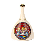 0063405 Сувенир  КОЛОКОЛЬЧИК "ПАСХАЛЬНЫЙ" 3 ангела керамика 9,5 см