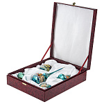 0061409-5шт  Лаковая миниатюра Палех ЕЛОЧНЫЕ ИГРУШКИ