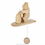 Богородская деревянная игрушка "Медведь капитан", фотография 3. Интернет-магазин ЛАВКА ПОДАРКОВ