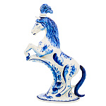 Лошадь Символ 2026 года. Штоф "Конь". Гжель