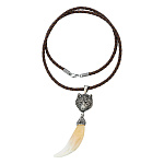 202919 АМУЛЕТ Клык волка, подвес, длина 8 см