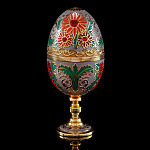  Златоуст  ЯЙЦО пасхальное ГЕРБЕРЫ никель/золото/ эмаль