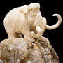 Скульптура "Мамонт" (бивень мамонта, кварц), фотография 5. Интернет-магазин ЛАВКА ПОДАРКОВ