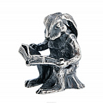 Статуэтка "Кролик с книгой". Серебро 925*
