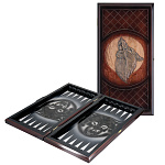 0069825 Нат.дерево НАРДЫ "ВОЛК" 50*25см