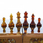 Шахматы с инкрустацией и фигурами из янтаря 32х32 см, фотография 3. Интернет-магазин ЛАВКА ПОДАРКОВ