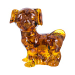 202857 Янтарь Скульптура Собачка Рэкс,60 мм,