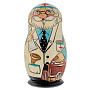 Матрешка "Врач" 5 мест, фотография 2. Интернет-магазин ЛАВКА ПОДАРКОВ