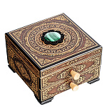 Деревянная шкатулка из бересты "Амбассадор"