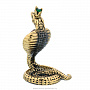 Статуэтка с янтарем "Змейка кобра с короной", фотография 4. Интернет-магазин ЛАВКА ПОДАРКОВ