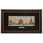 /21*40см Офорт цветной  "Москва.Красная площадь.19век 