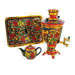 0078270 Самоваром  электр."Хохломской. Рябина" 4л,