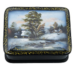 0076925 ШКАТУЛКА "ЗИМА" 9,5*7,5*3.5 см