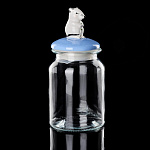 0053536/14.10052.07 ЛФЗ Под.набор БАНКА 1000мл МЫШЬ-ХОЗЯЙКА (крышка синяя)