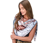 007109002 ПЛАТОК шелк 100% 89*89см ручной подшив в П/У