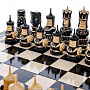 Шахматы деревянные с резными фигурами 50х50 см, фотография 2. Интернет-магазин ЛАВКА ПОДАРКОВ