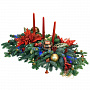 Новогодняя композиция с тремя свечами "Рождественская звезда", фотография 2. Интернет-магазин ЛАВКА ПОДАРКОВ