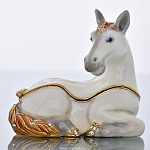 0025703 Традиции ФАБЕРЖЕ Сувенир-ШКАТУЛКА "БЕЛАЯ ЛОШАДЬ" В13-19