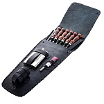 0016876/АА  ШАШЛЫЧНЫЙ НАБОР в кожаном футляре (МАЛЫЙ КОЛЧАН) 